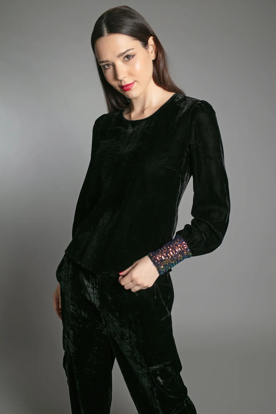 Nooki Erin Velvet Top