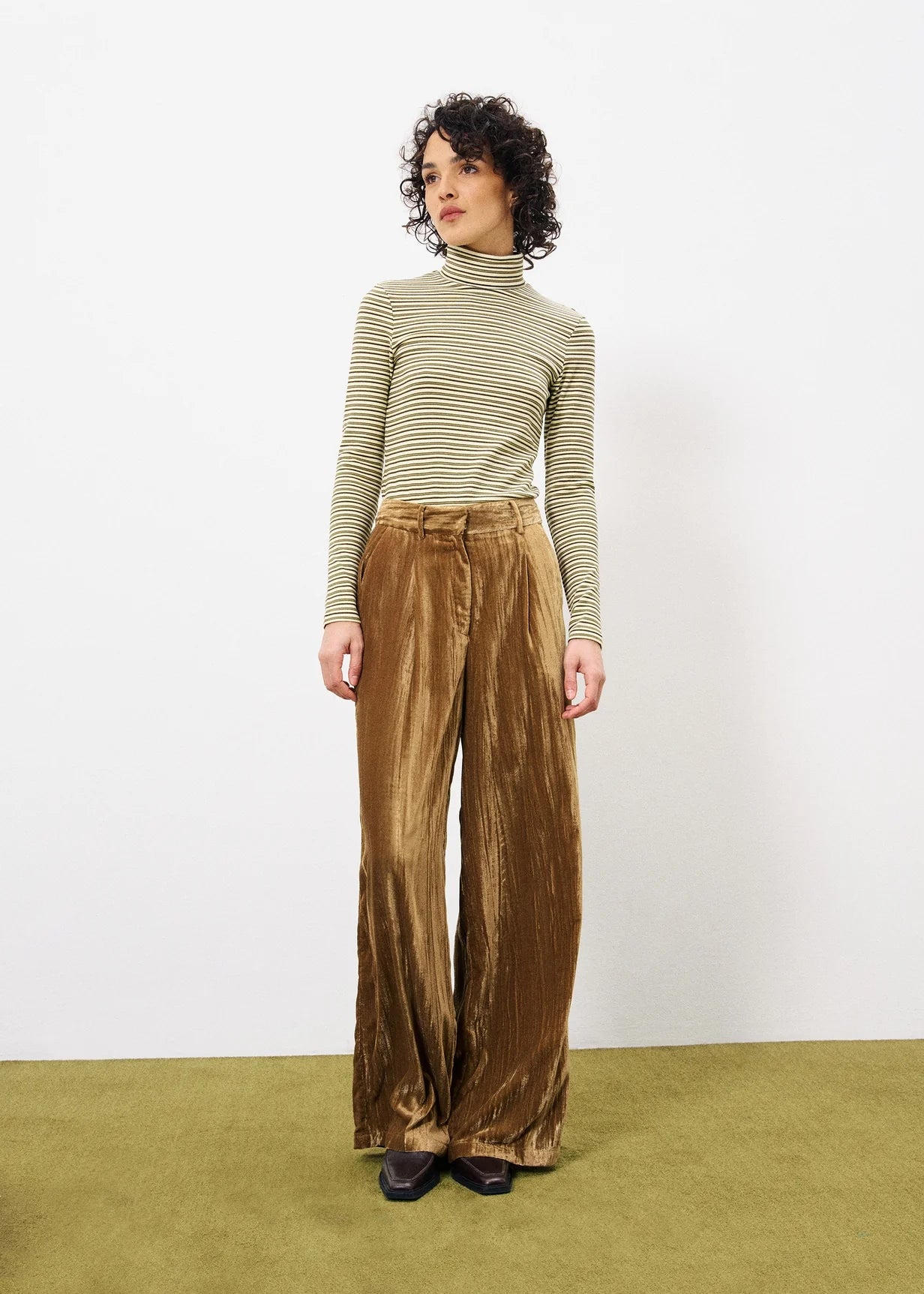 FRNCH Carmelite Top - cream stripes