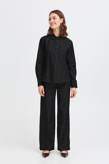 Fransa Chi Shirt - Black