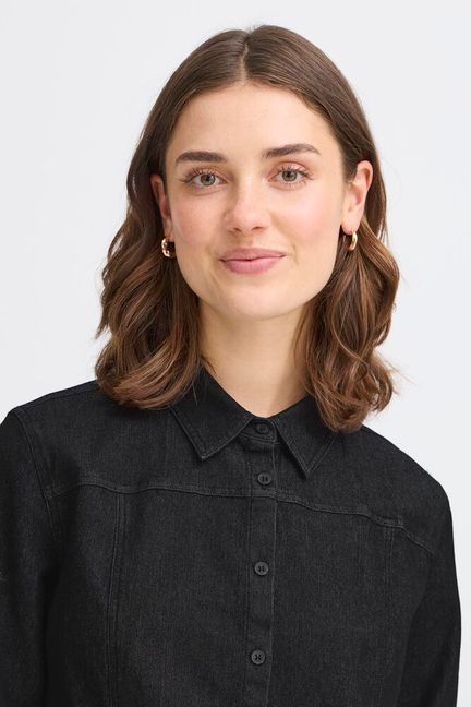 Fransa Chi Shirt - Black