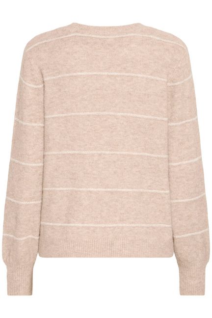 Fransa Kendra Long Sleeve Pullover - Feather Grey Mix