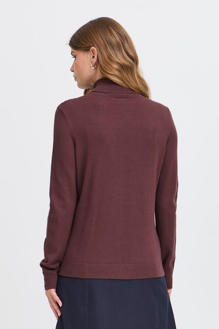Fransa Clia Polo - Fudge Red