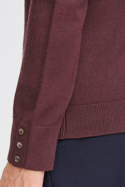 Fransa Clia Polo - Fudge Red