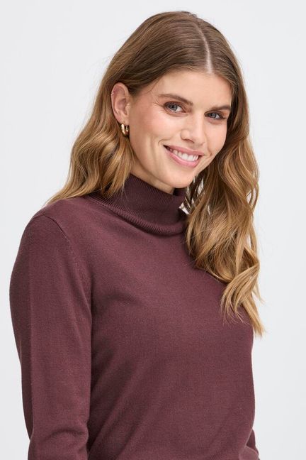 Fransa Clia Polo - Fudge Red