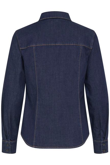 Fransa Chicago Denim Shirt - Raw Blue