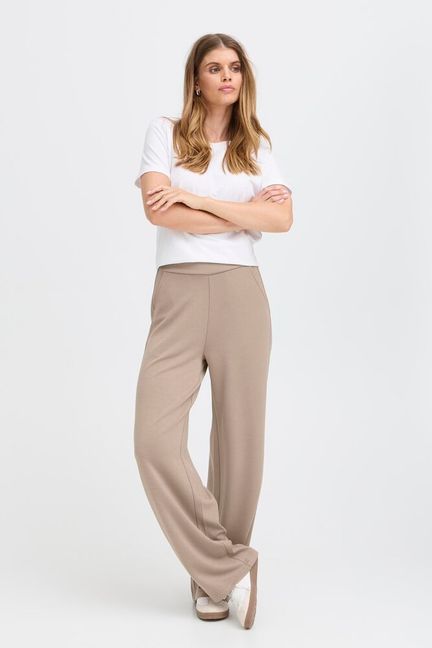 Fransa Aurora Pants - Desert Taupe