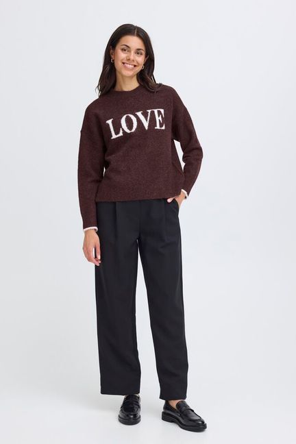 Fransa Florence Love Pullover - Fudge
