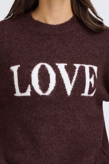 Fransa Florence Love Pullover - Fudge