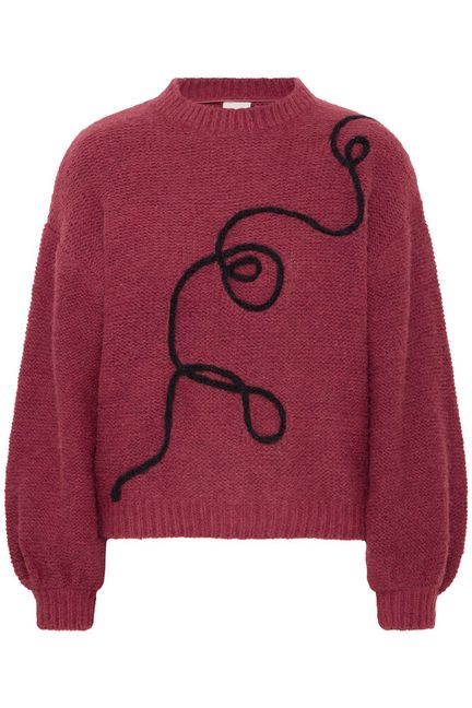 ICHI Catrina Pullover - Maroon