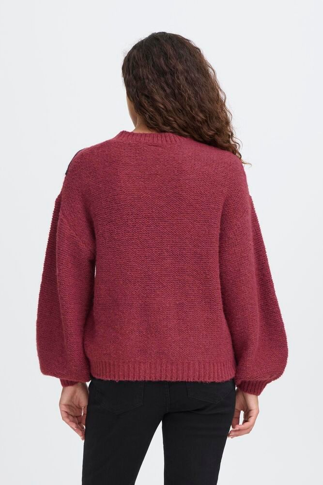 ICHI Catrina Pullover - Maroon