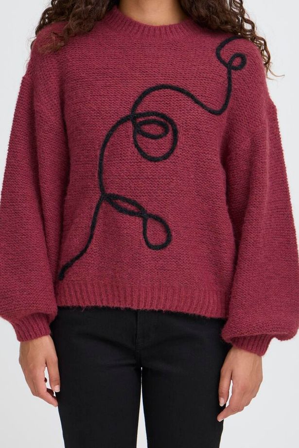 ICHI Catrina Pullover - Maroon