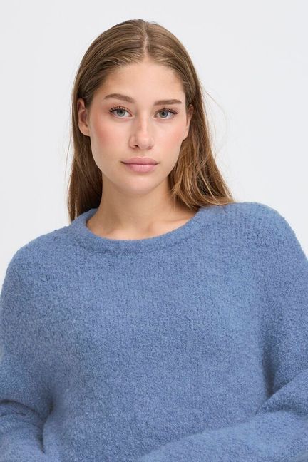 ICHI Blarisa Jumper - Blue Yonder