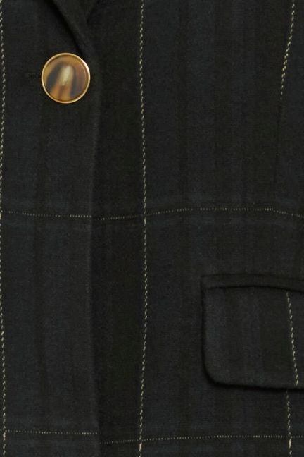 ICHI Kate Woolley Blazer - Black / Green