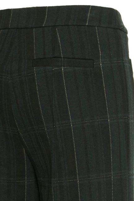 ICHI Kate Woolley Pants - Black / Green