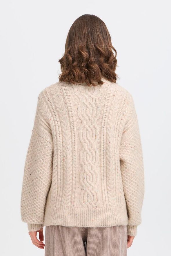 Fransa Ellea Pullover - Oatmeal