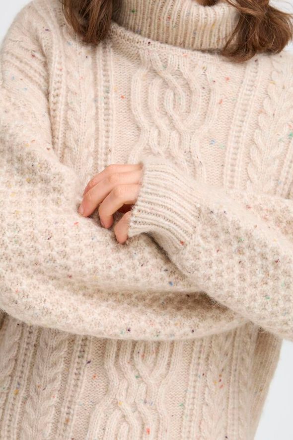Fransa Ellea Pullover - Oatmeal