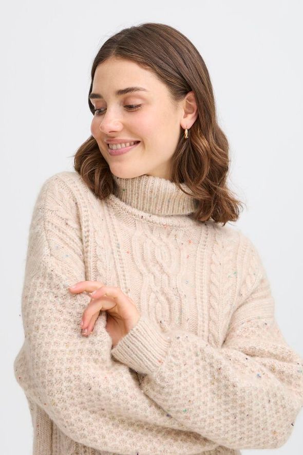 Fransa Ellea Pullover - Oatmeal