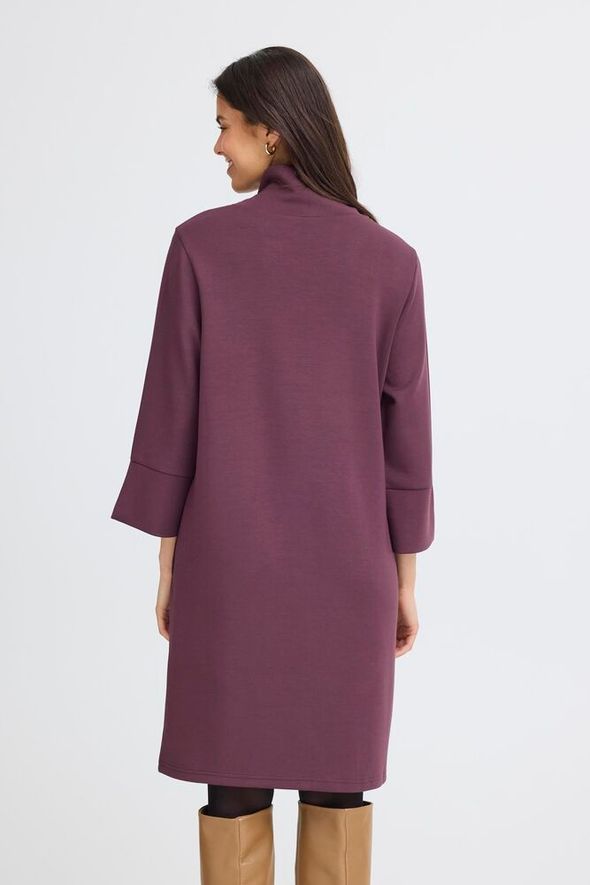 Fransa Aurora Dress - Fudge Red