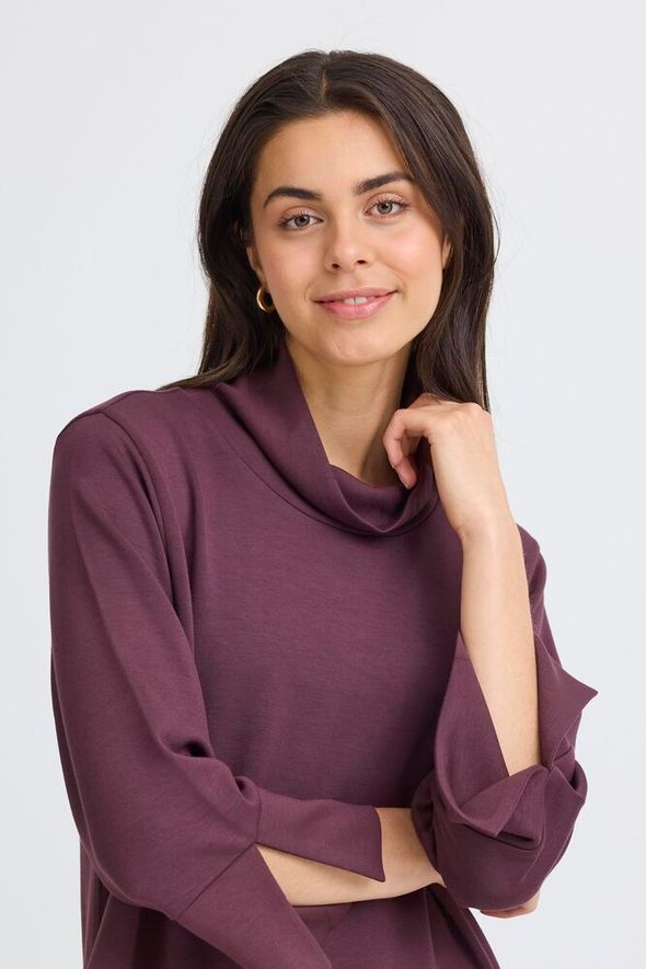 Fransa Aurora Dress - Fudge Red