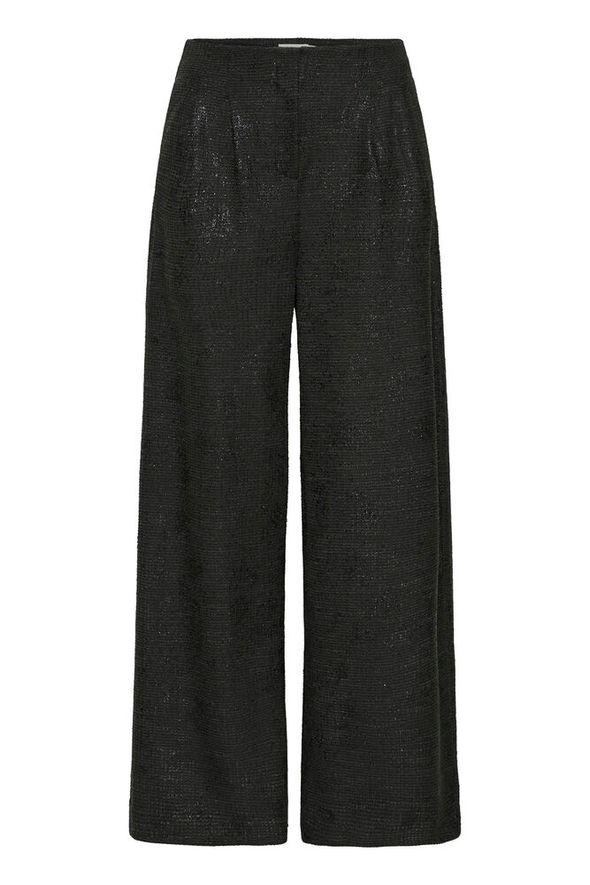 ICHI Kate Gleam Wide Leg Pants - Black