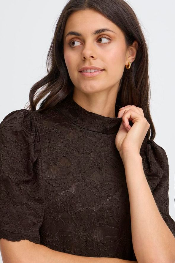 Fransa Mirabella Blouse - Chocolate