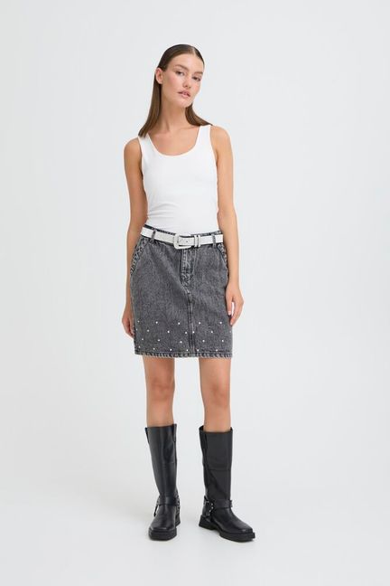 ICHI Berta Belt - Silver