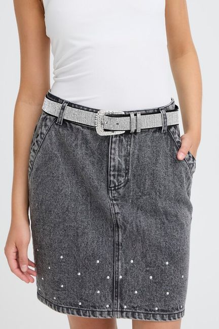 ICHI Berta Belt - Silver