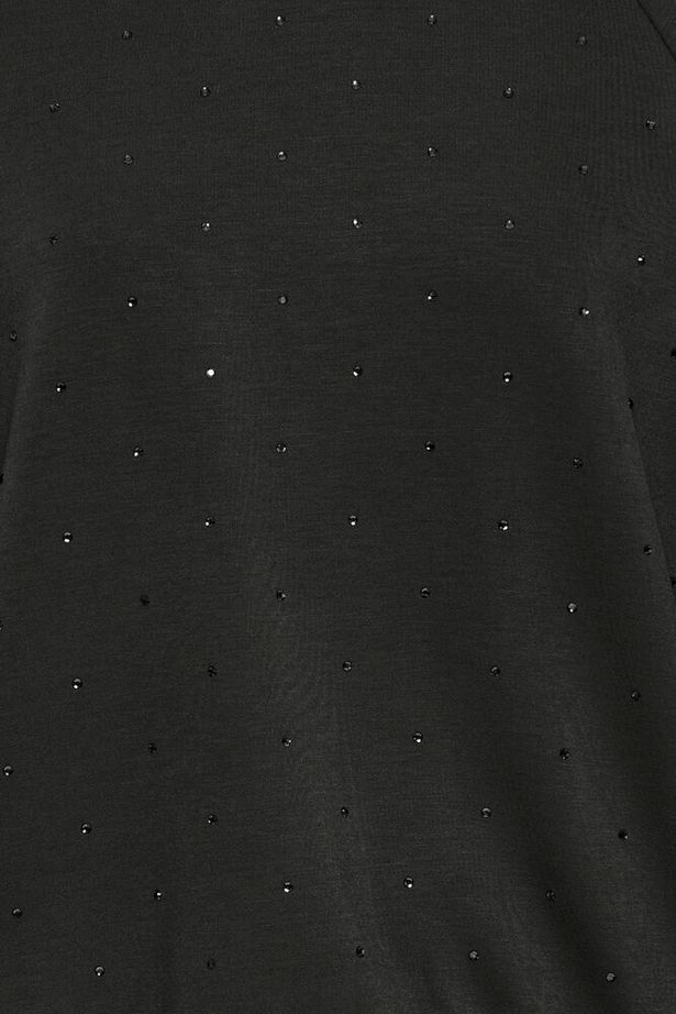 ICHI Amias Long Sleeve Jumper - Black