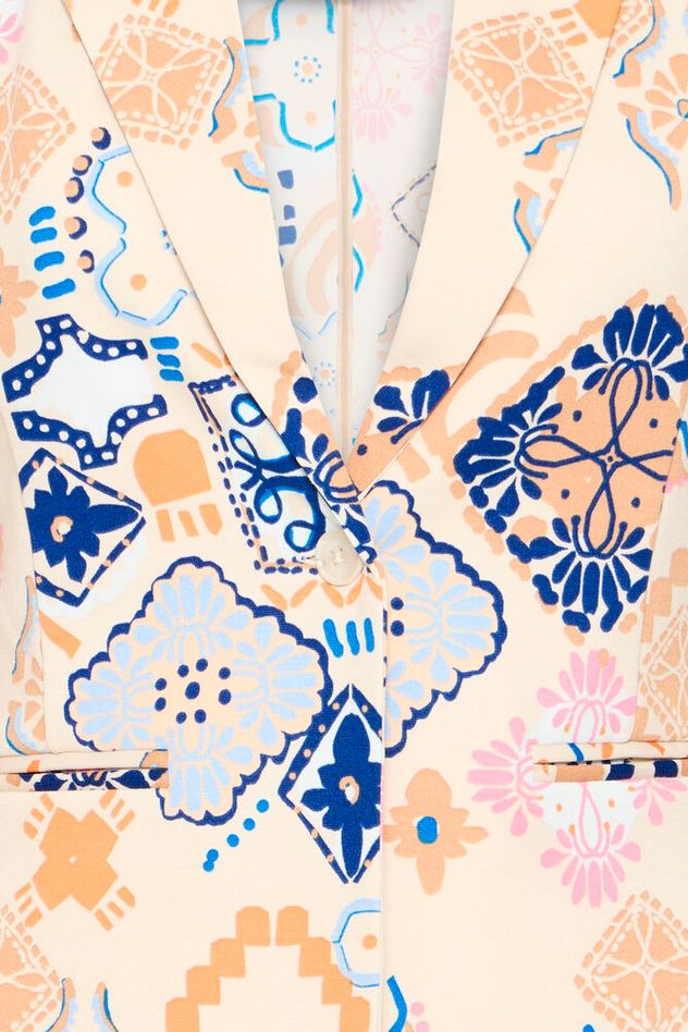 ICHI Kate Blazer - Graphic Tile