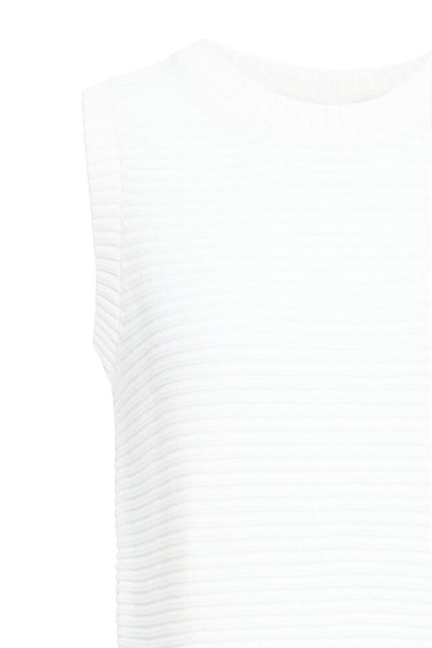 ICHI Dotties Top - Cloud Dancer