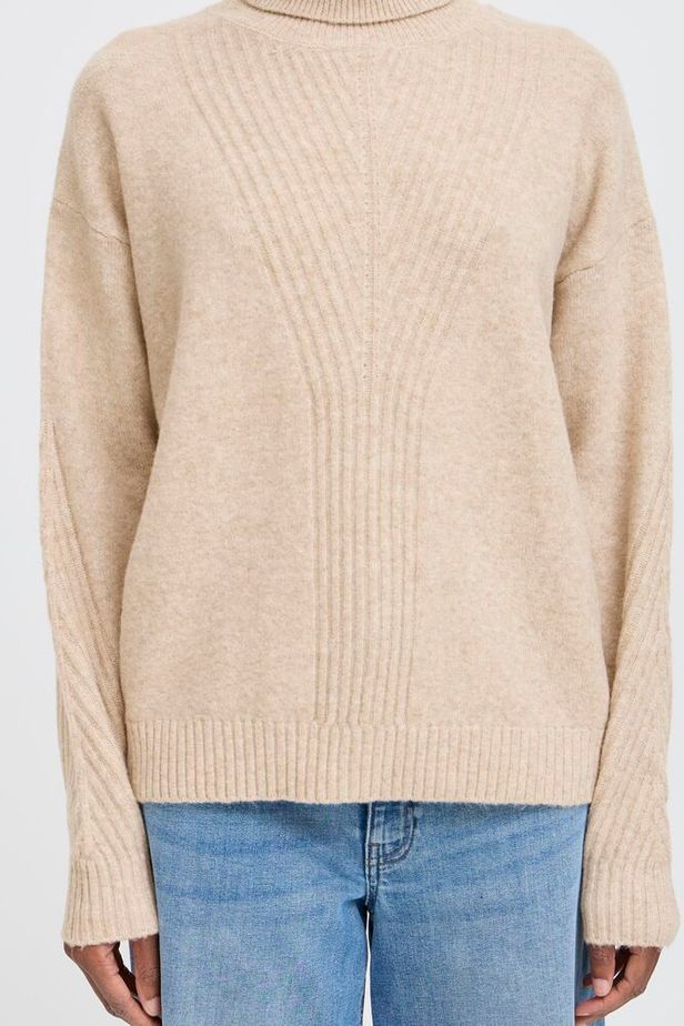 ICHI Dasila Jumper - Oatmeal Melange