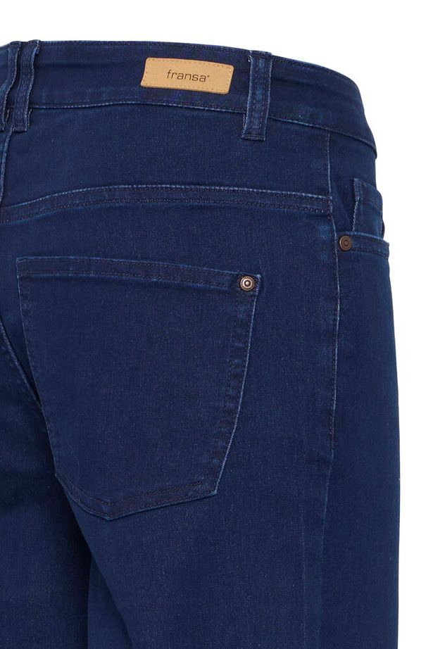 Fransa Luxe Hanna Jeans - Dark Blue Denim