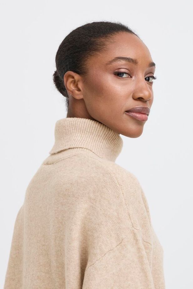 ICHI Dasila Jumper - Oatmeal Melange