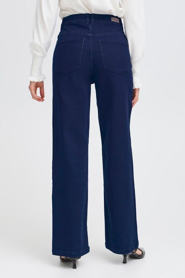 Fransa Luxe Hanna Jeans - Dark Blue Denim
