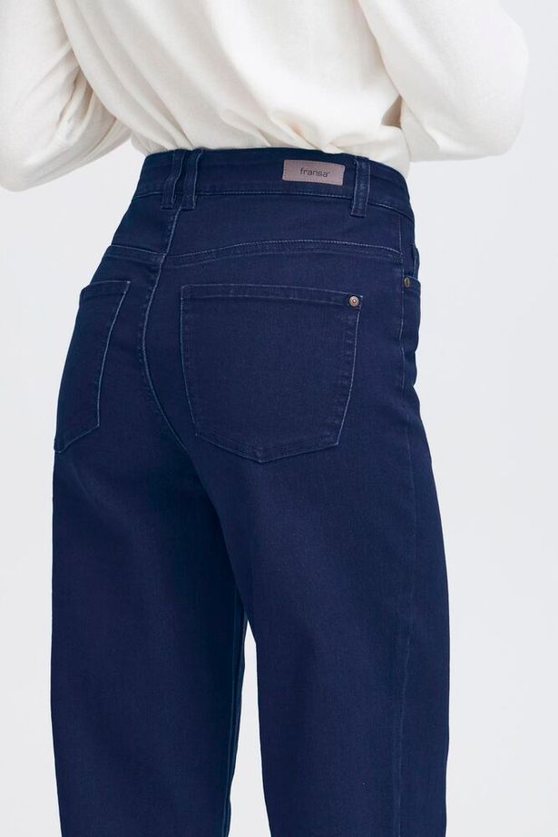Fransa Luxe Hanna Jeans - Dark Blue Denim