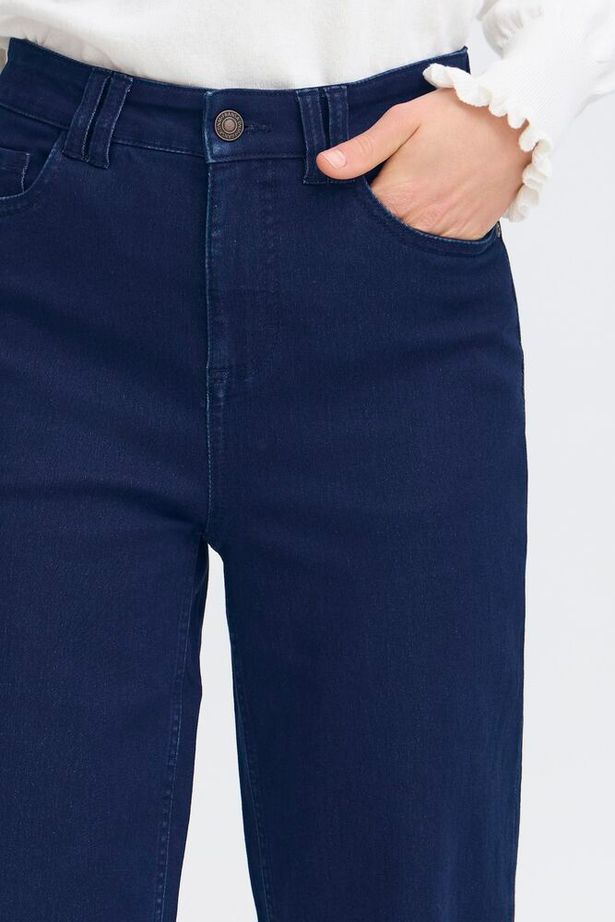 Fransa Luxe Hanna Jeans - Dark Blue Denim
