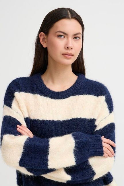 ICHI Dayana Jumper - Patriot Blue