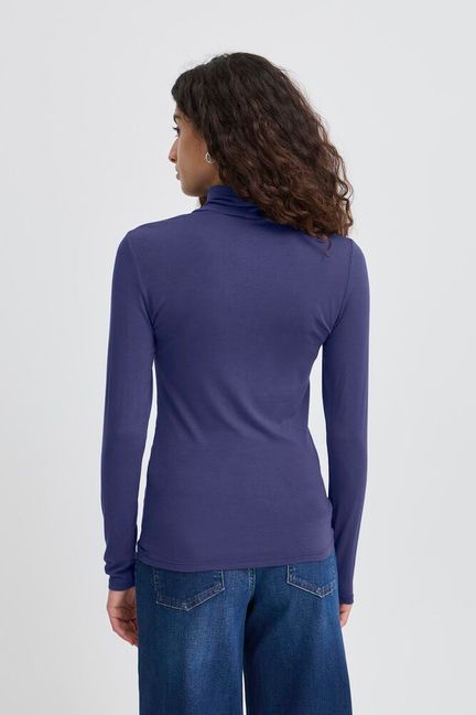 ICHI Philuca Polo Top - Patrior Blue