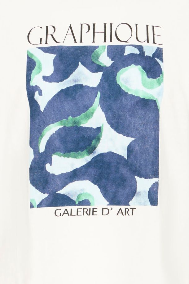 Fransa Wrenly Tee - Navy Graphic