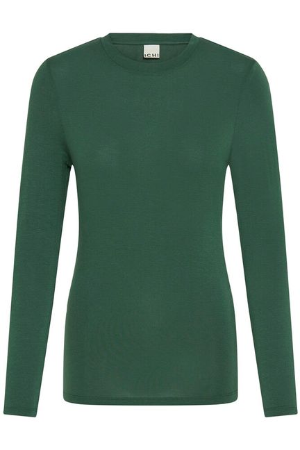ICHI Philuca LS Top - Pineneedle Green