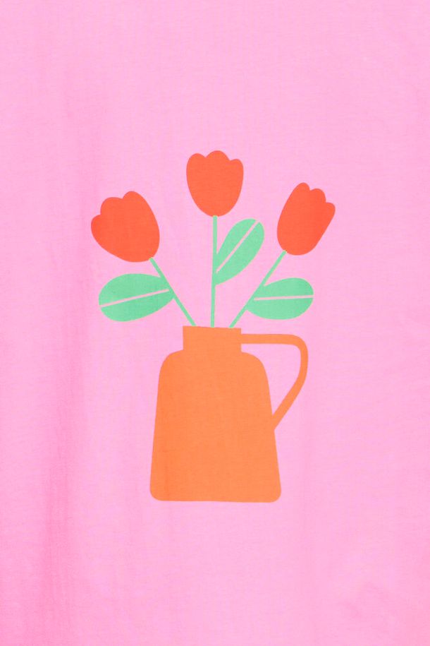 ICHI Labette T-Shirt - Wild Orchid Pink