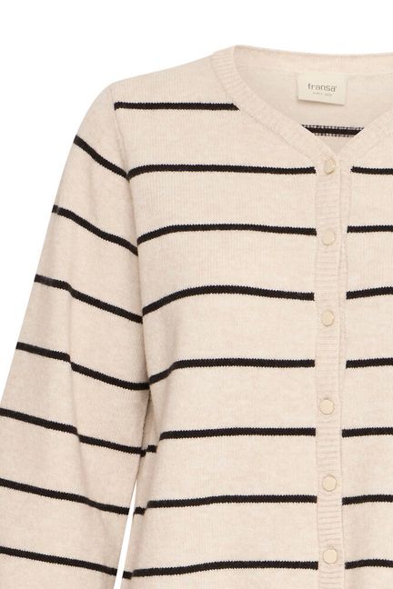 Fransa Bitte Cardigan - Limestone Melan