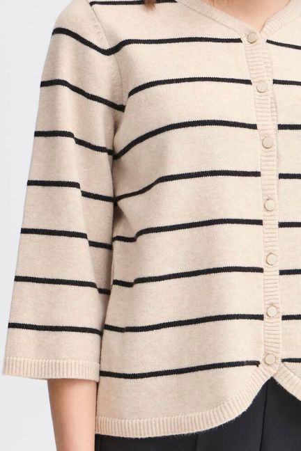 Fransa Bitte Cardigan - Limestone Melan