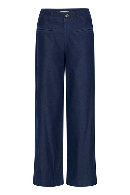 ICHI Kate Denim Trousers - Dark Blue