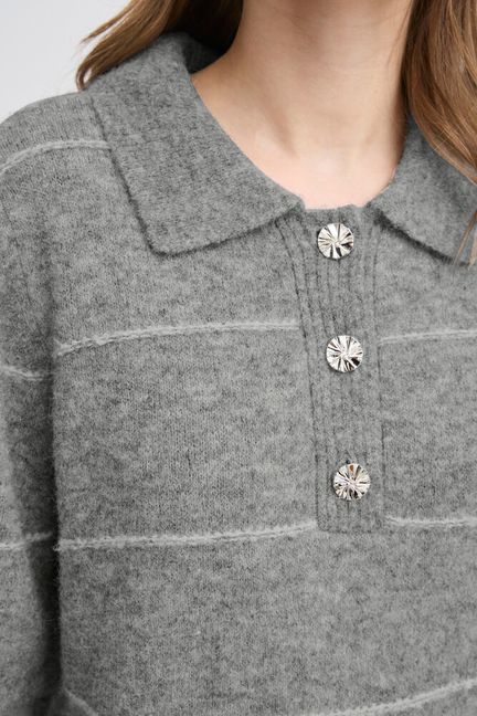 Fransa Kendra Pullover - Asphalt Melange