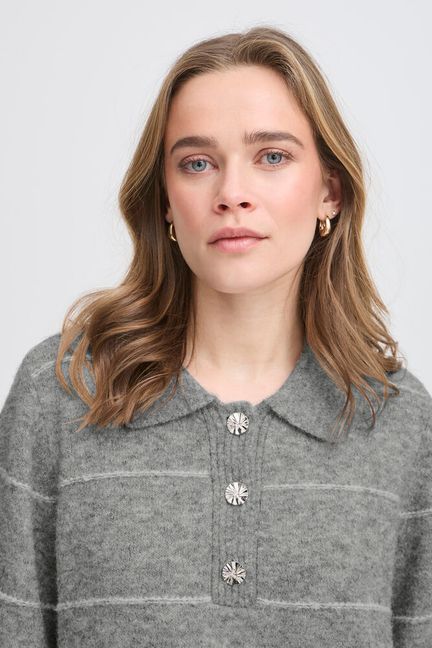 Fransa Kendra Pullover - Asphalt Melange