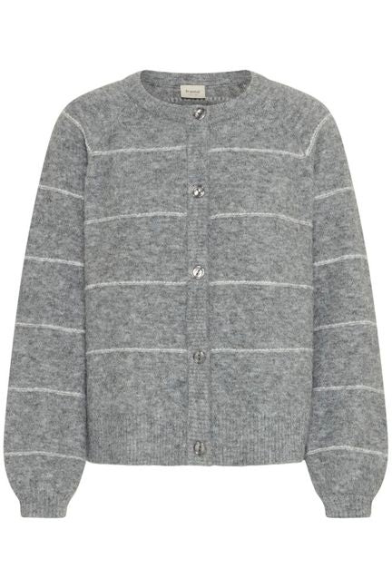 Fransa Kendra Cardigan - Asphalt Melange