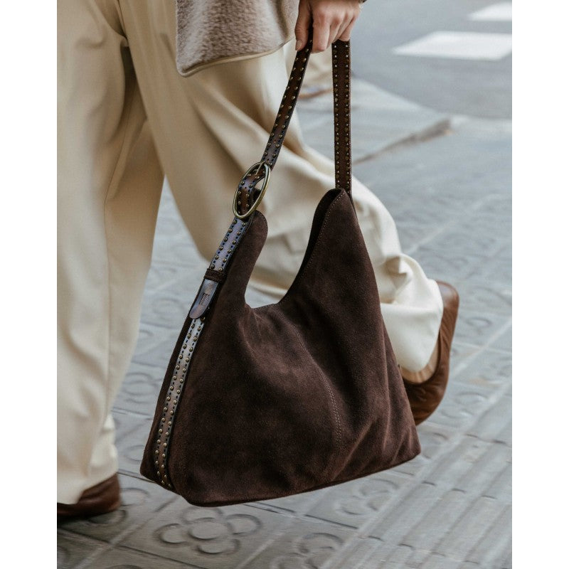 Biba Leff Shoulder Bag - Dark Brown