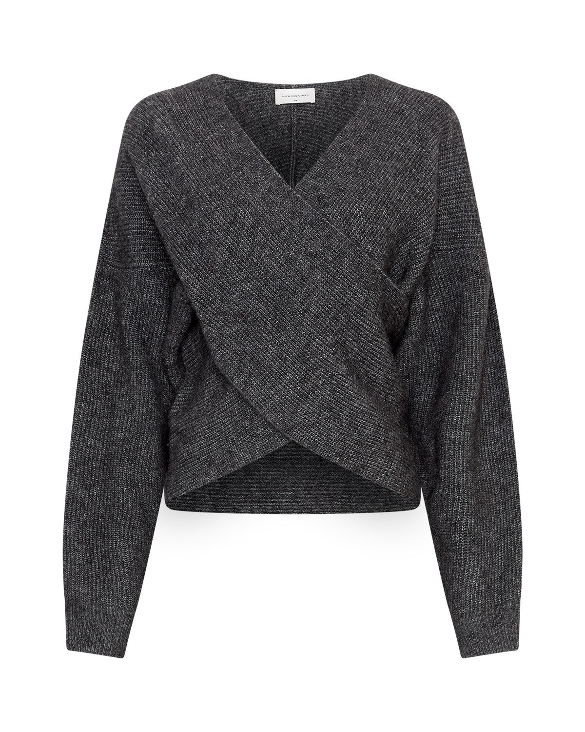 MSCH Zinelle Hope Wrap Pullover - dark grey