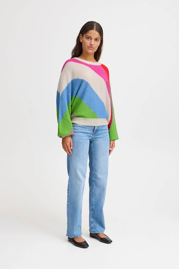ICHI Kamara Sweater - Multi Colour